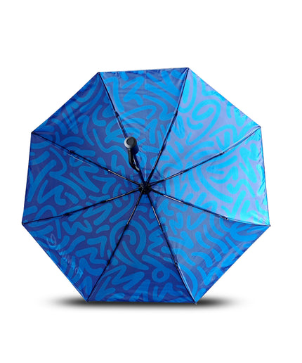 Formula E Compact Blue Umbrella