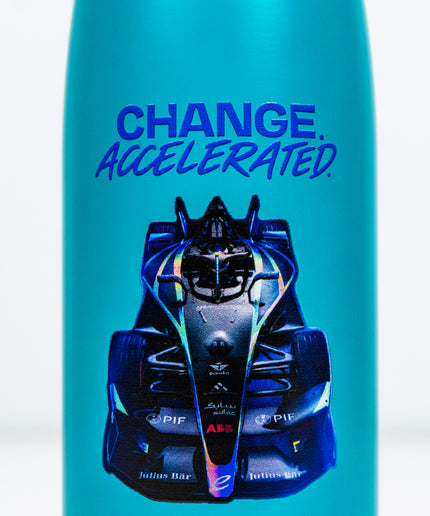 Formula E Unisex Aqua Blue Water Bottle