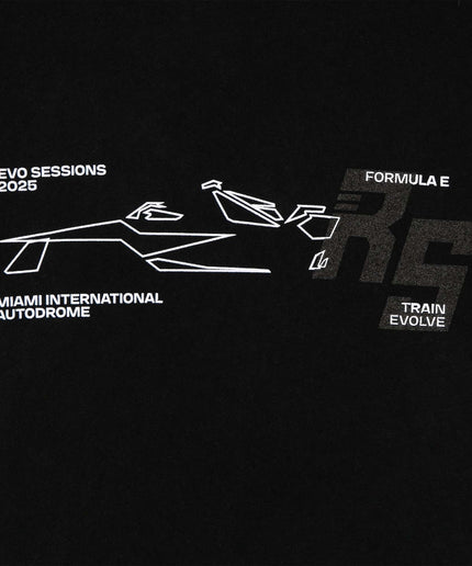 Formula E x Race Service Unisex Vintage Black T-shirt 2025