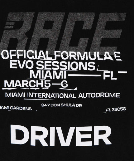 Formula E x Race Service Unisex Vintage Black T-shirt 2025