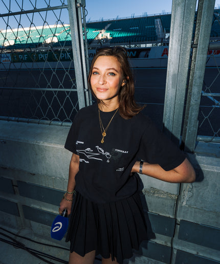 Formula E x Race Service Unisex Vintage Black T-shirt 2025