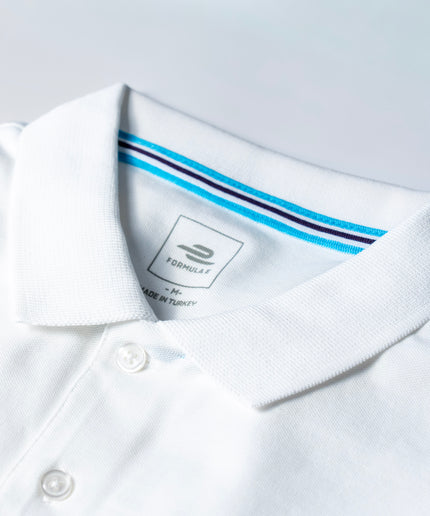 Formula E Mens Essential White Polo