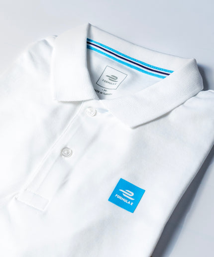 Formula E Mens Essential White Polo