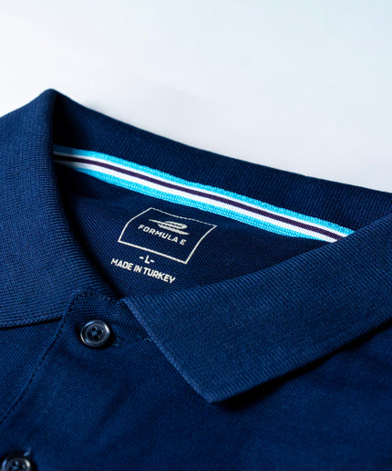Formula E Mens Essentials Navy Polo