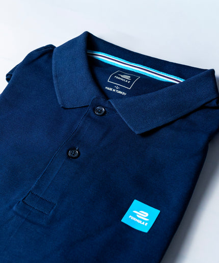 Formula E Mens Essentials Navy Polo