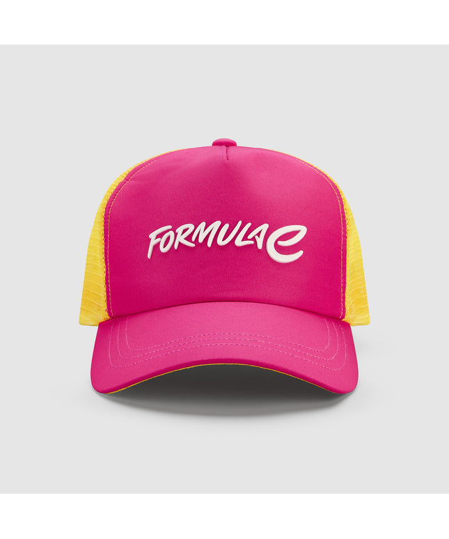 Formula E Kids Wordmark Pink Trucker Hat