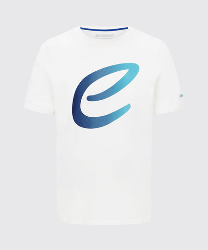 Formula E Kids Logo Gradient White and Blue T-shirt