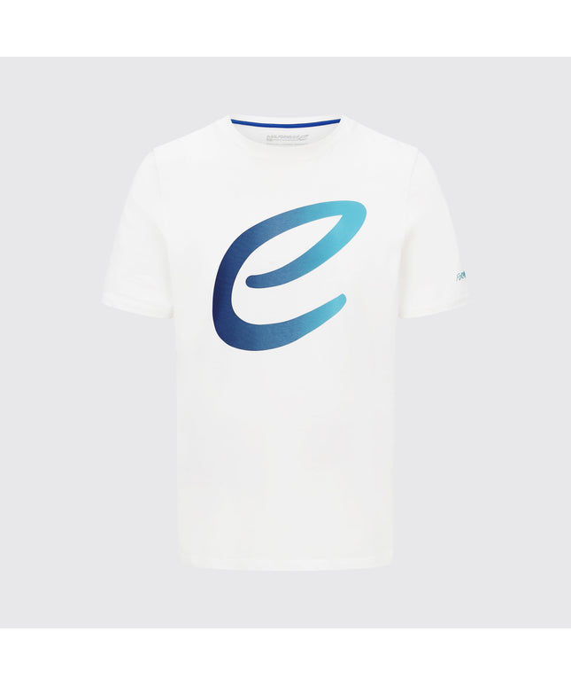 Formula E Kids Logo Gradient White and Blue T-shirt