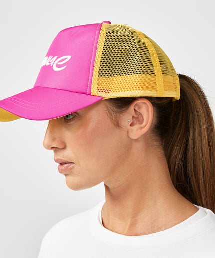 Formula E Unisex Wordmark Pink Trucker Hat