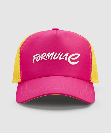 Formula E Unisex Wordmark Pink Trucker Hat