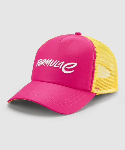 Formula E Unisex Wordmark Pink Trucker Hat