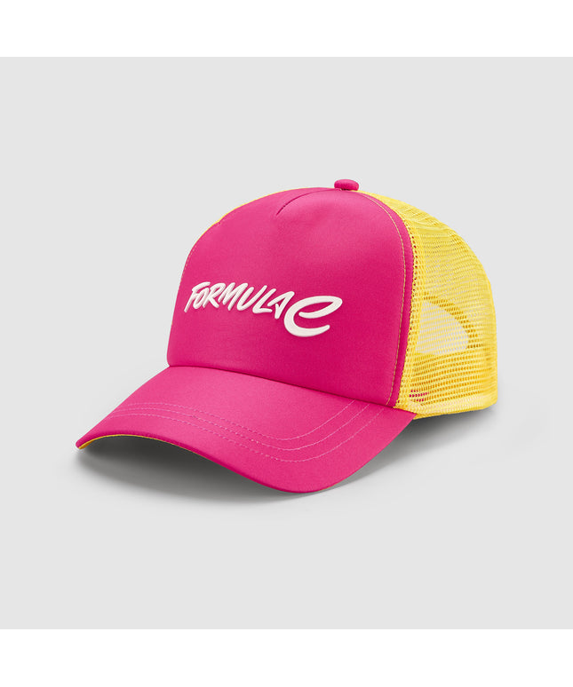 Formula E Unisex Wordmark Pink Trucker Hat