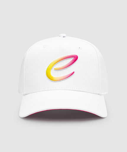 Formula E Unisex Gradient Logo White and Pink Hat