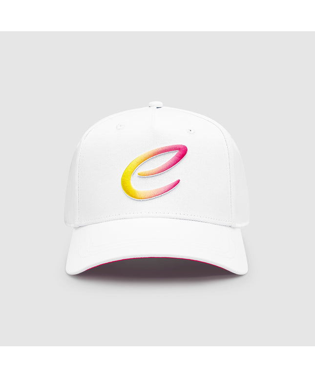 Formula E Unisex Gradient Logo White and Pink Hat