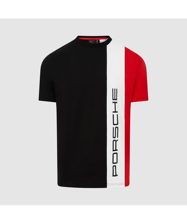 Porsche Motorsport Formula E Team Mens Stip Black T-shirt