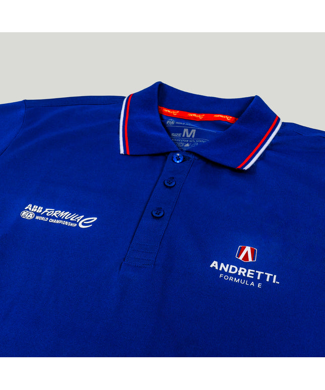 Andretti Formula E Men's Team World Championship Blue Polo