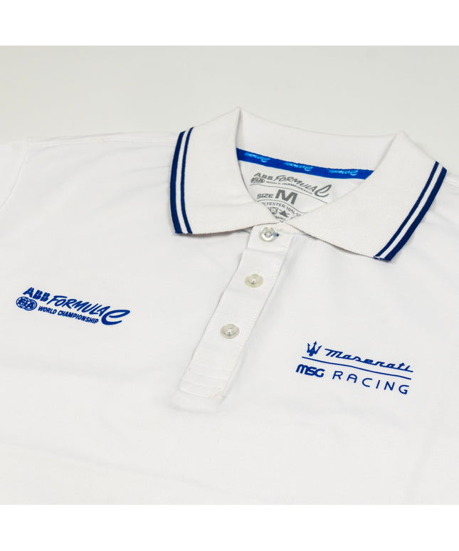 Maserati MSG Racing Formula E Men's Team World Championship White Polo