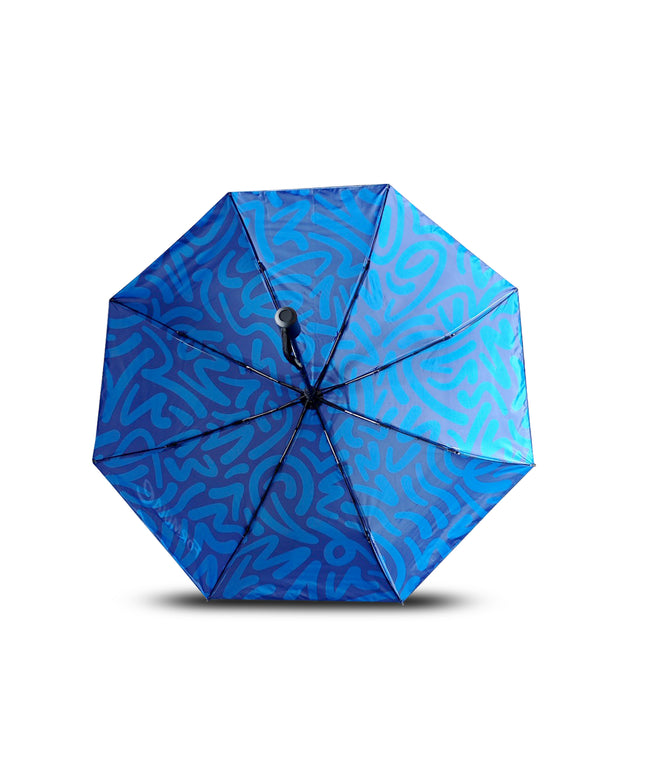Formula E Compact Blue Umbrella