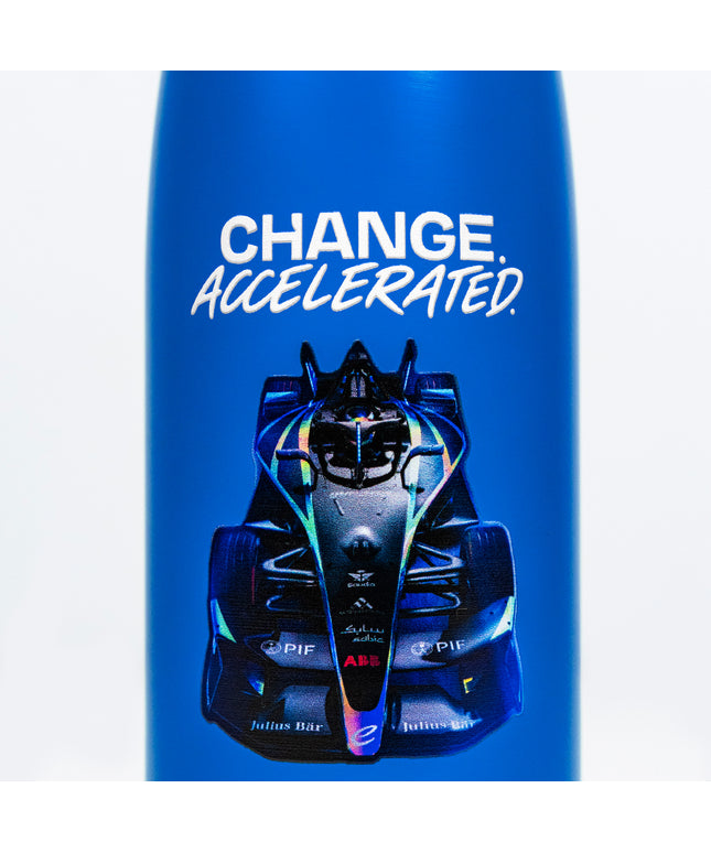 Formula E Unisex Blue Water Bottle
