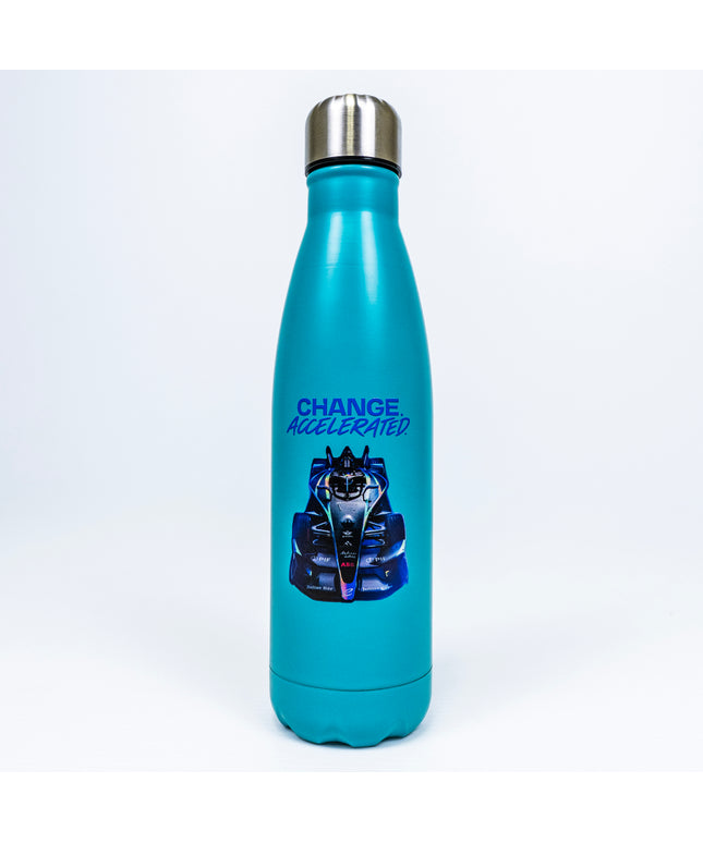 Formula E Unisex Aqua Blue Water Bottle