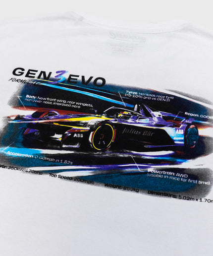 Formula E Men's Gen3 Evo Speed White T-Shirt