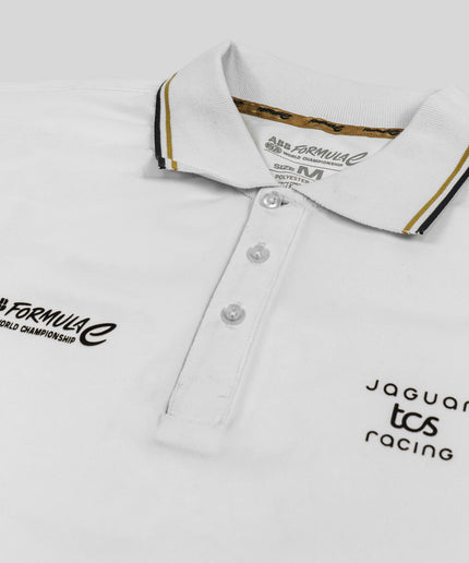 Jaguar TCS Racing Formula E Men's Team World Championship White Polo