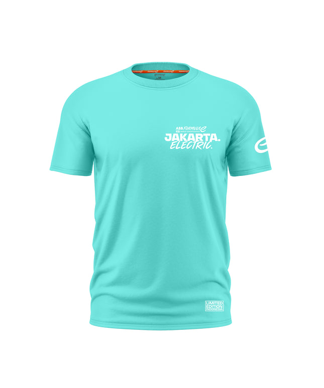 Formula E Men's Jakarta Electric Aqua Blue Limited Edition T-shirt