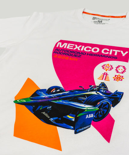Formula E Men's Mexico City Autódromo Hermanos Rodríguez White T-shirt