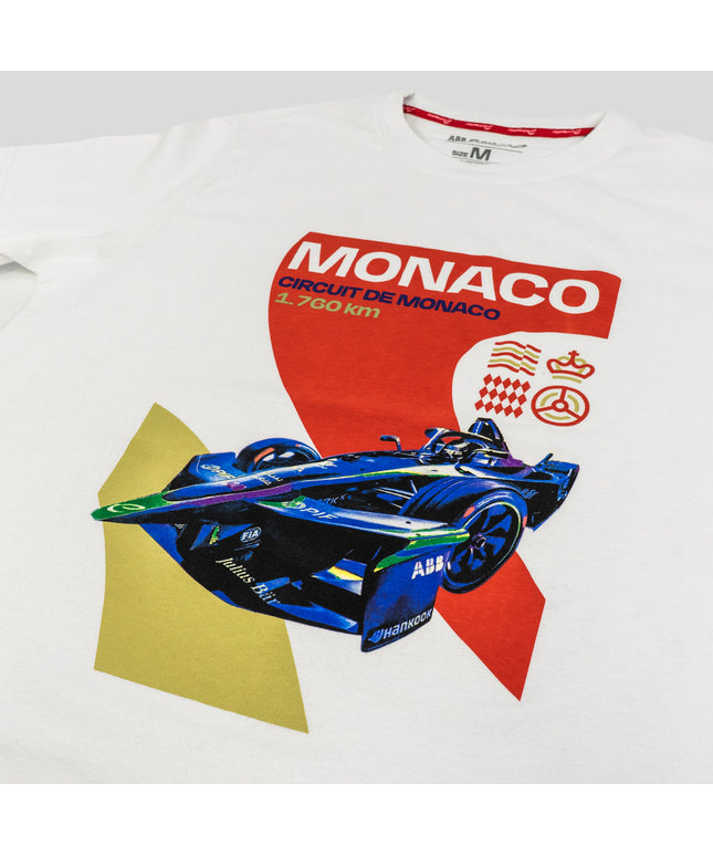 Formula E Men's Monaco Circuit De Monaco White T-shirt