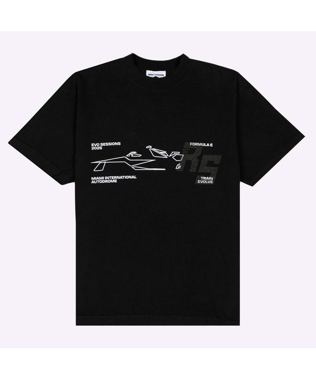 Formula E x Race Service Unisex Vintage Black T-shirt 2025