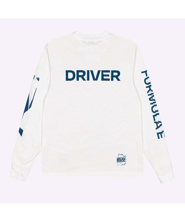 Formula E x Race Service Unisex Longsleeve White Shirt 2025