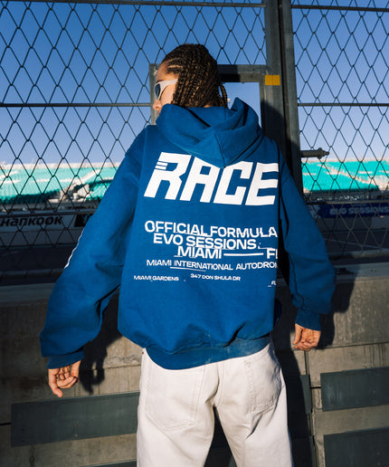 Formula E x Race Service Unisex Blue Hoodie 2025
