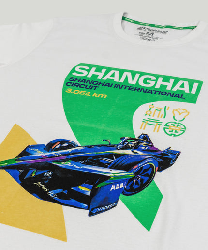Formula E Men's Shanghai International Circuit White T-shirt