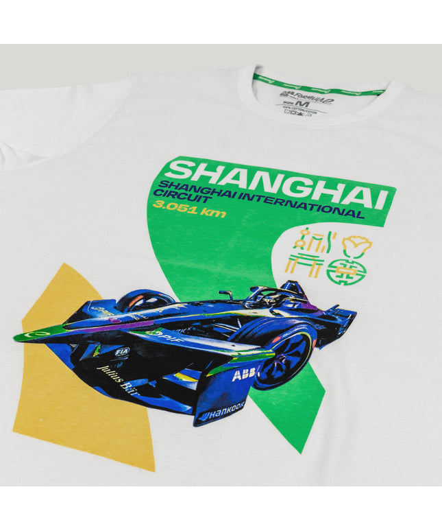 Formula E Men's Shanghai International Circuit White T-shirt