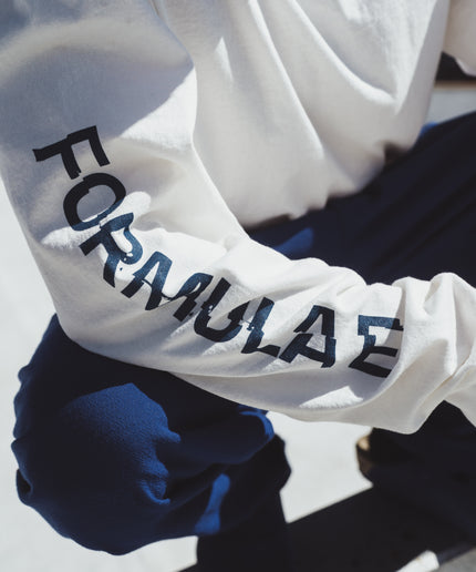 Formula E x Race Service Unisex Longsleeve White Shirt 2025