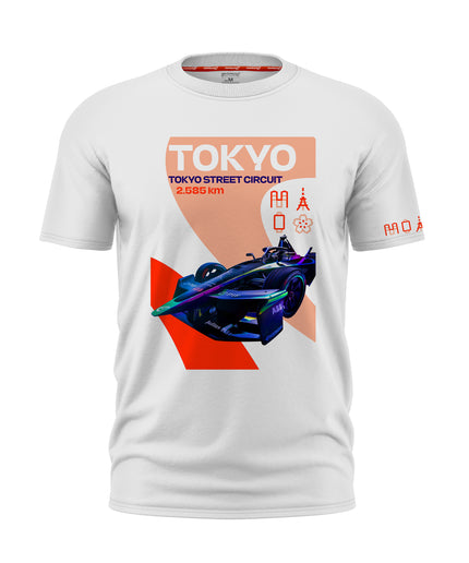 Formula E Men's Tokyo Street Circuit White T-shirt