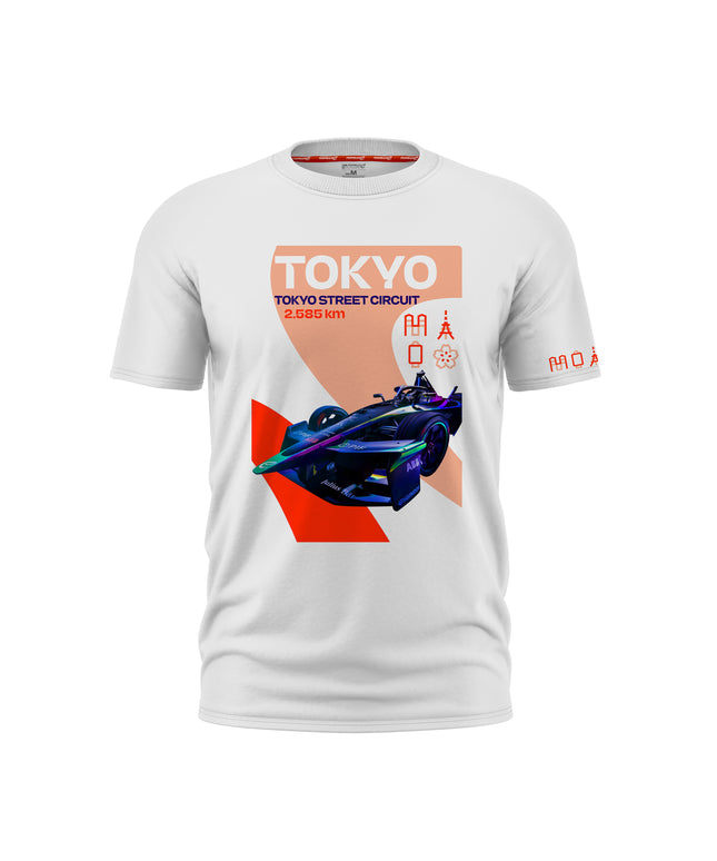 Formula E Men's Tokyo Street Circuit White T-shirt