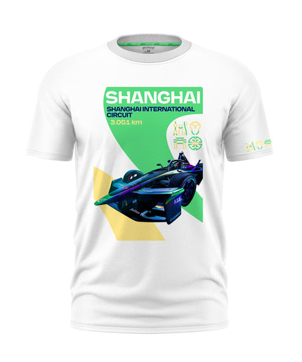Formula E Men's Shanghai International Circuit White T-shirt