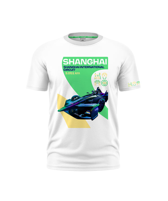 Formula E Men's Shanghai International Circuit White T-shirt