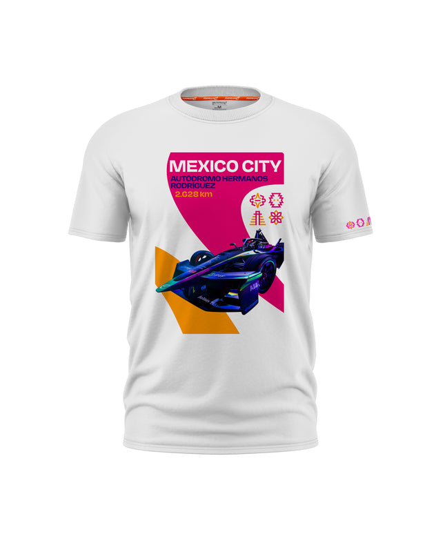 Formula E Men's Mexico City Autódromo Hermanos Rodríguez White T-shirt