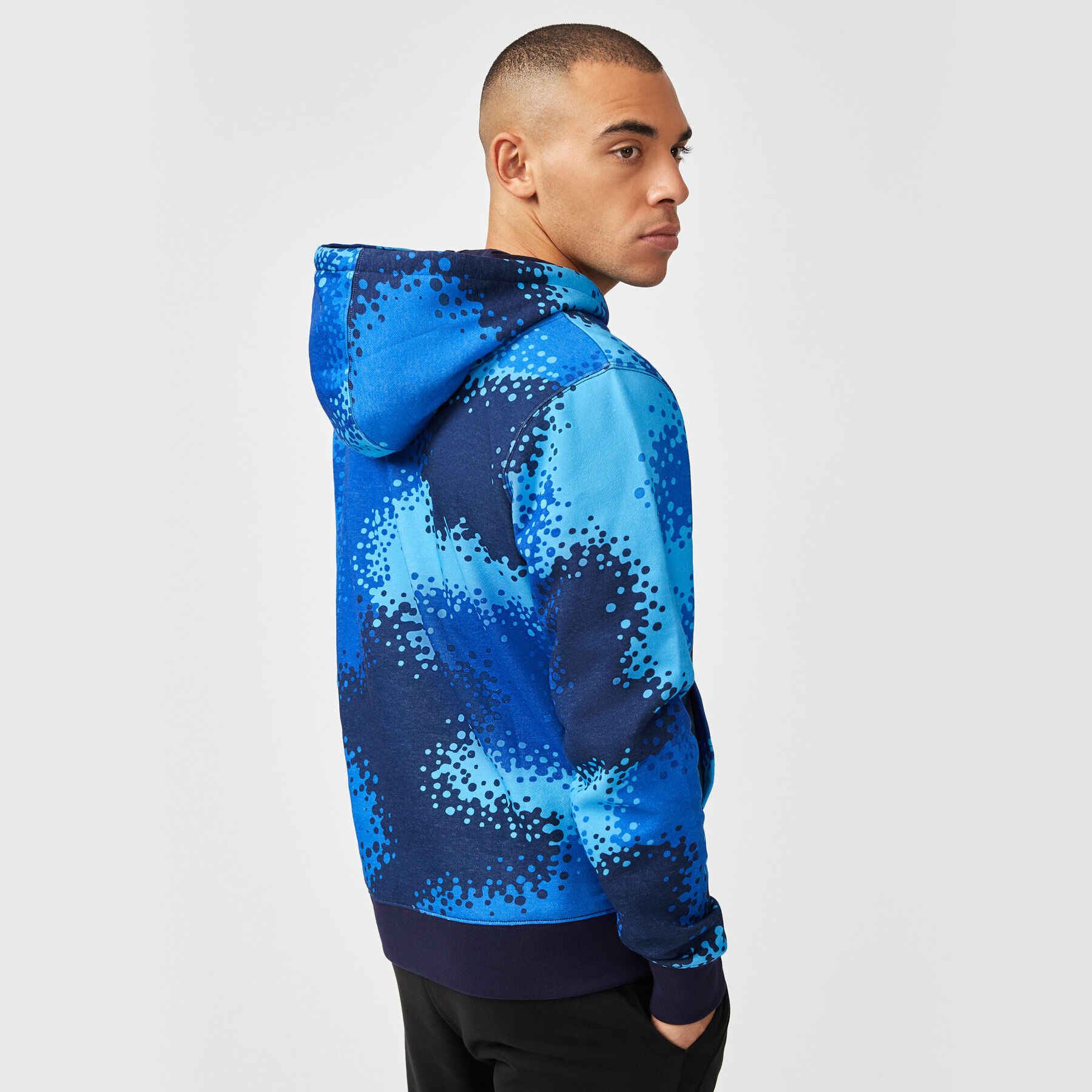 Blue nike sale camo hoodie