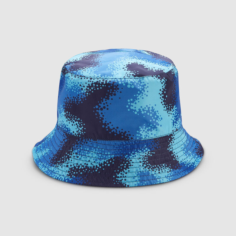 FE FW CAMO E REVERSABLE BUCKET HAT - blue combo