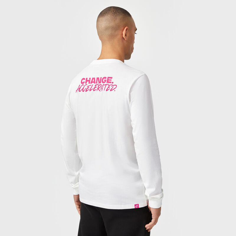 FE FW LS CHANGE ACCELERATED TEE - white
